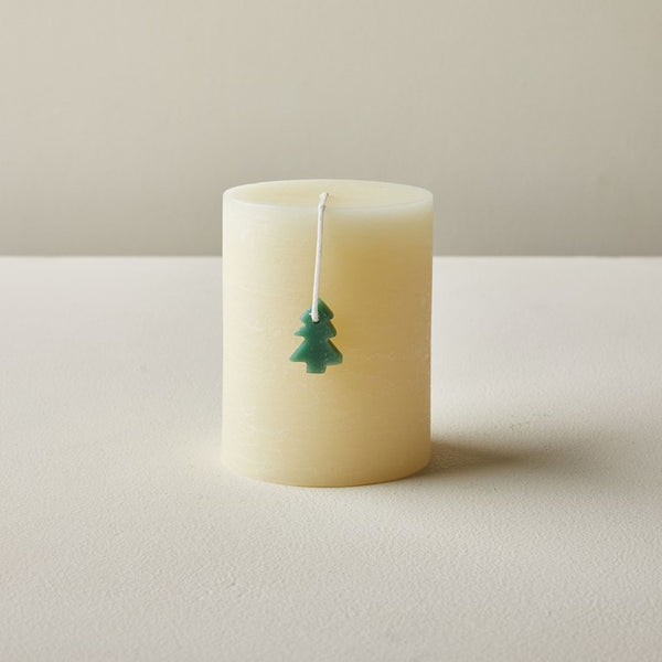 Rustic Tree Pillar Candle - touchGOODS